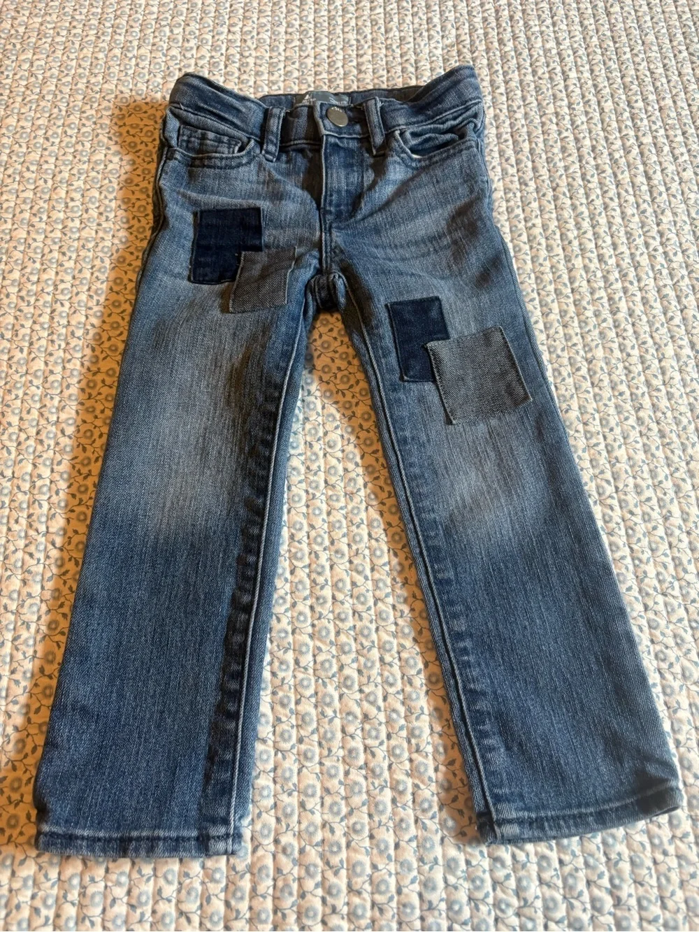 Baby Gap Patched Skinny Fit Jeans 3 yr